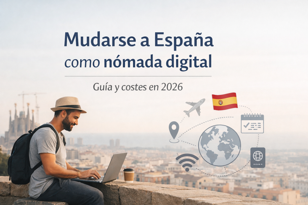 Mudarse a España como nómada digital: guía completa y costes en 2026